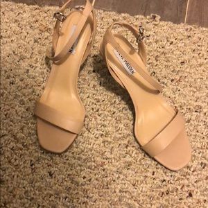 Nude Ankle Strap-High Heel Sandal